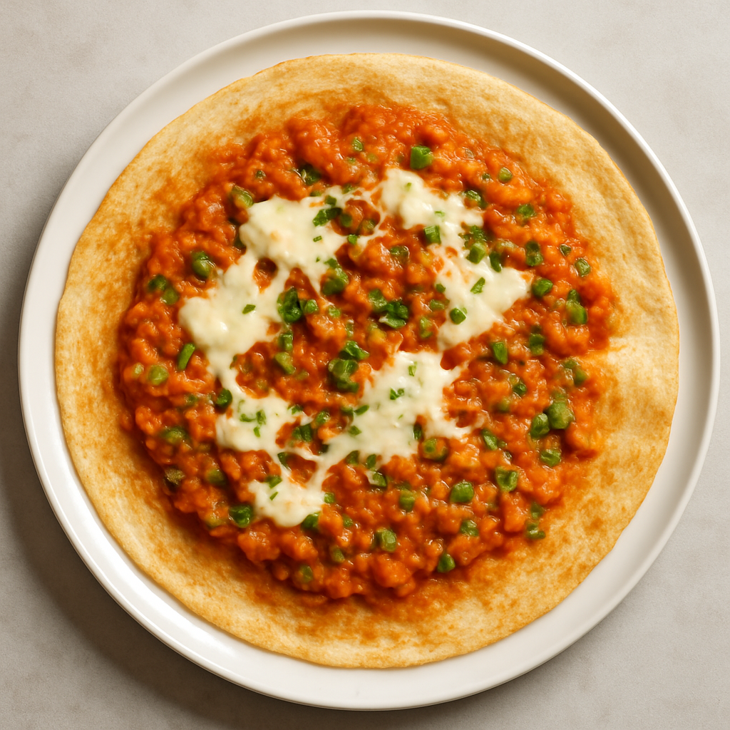 Pav Bhaji Burst Dosa